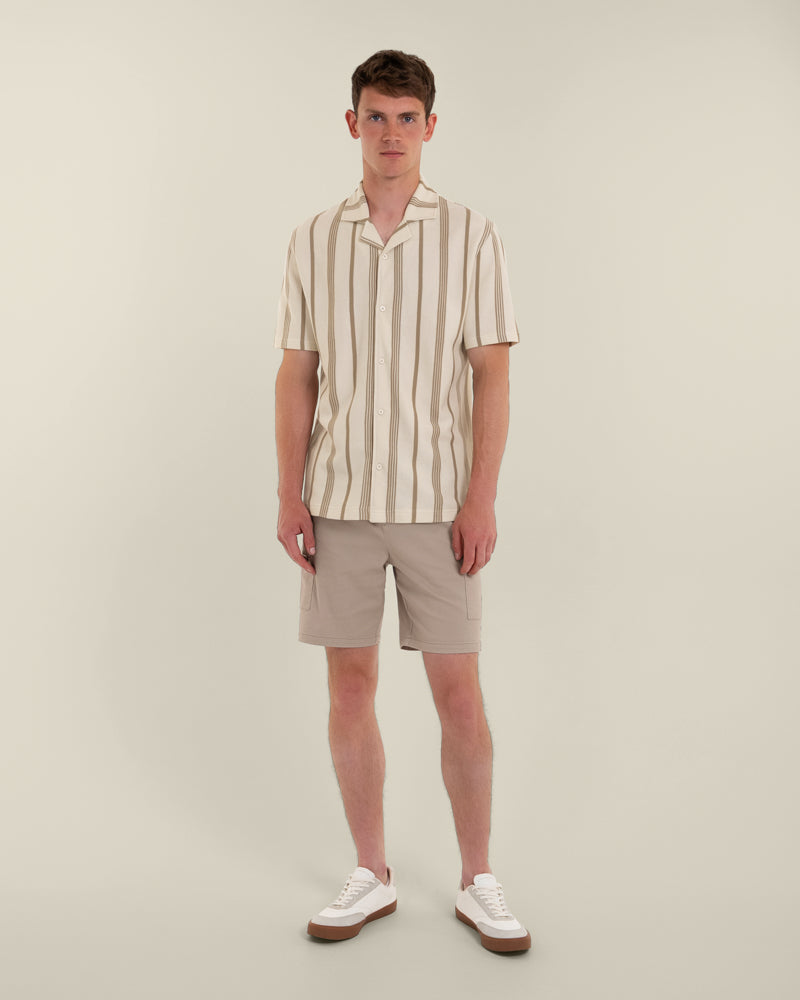 Hannes - Waffle Stripe Short Sleeve Shirt