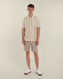 Hannes - Waffle Stripe Short Sleeve Shirt