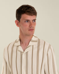 Hannes - Waffle Stripe Short Sleeve Shirt