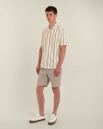 Hannes - Waffle Stripe Short Sleeve Shirt