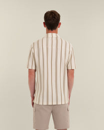 Hannes - Waffle Stripe Short Sleeve Shirt