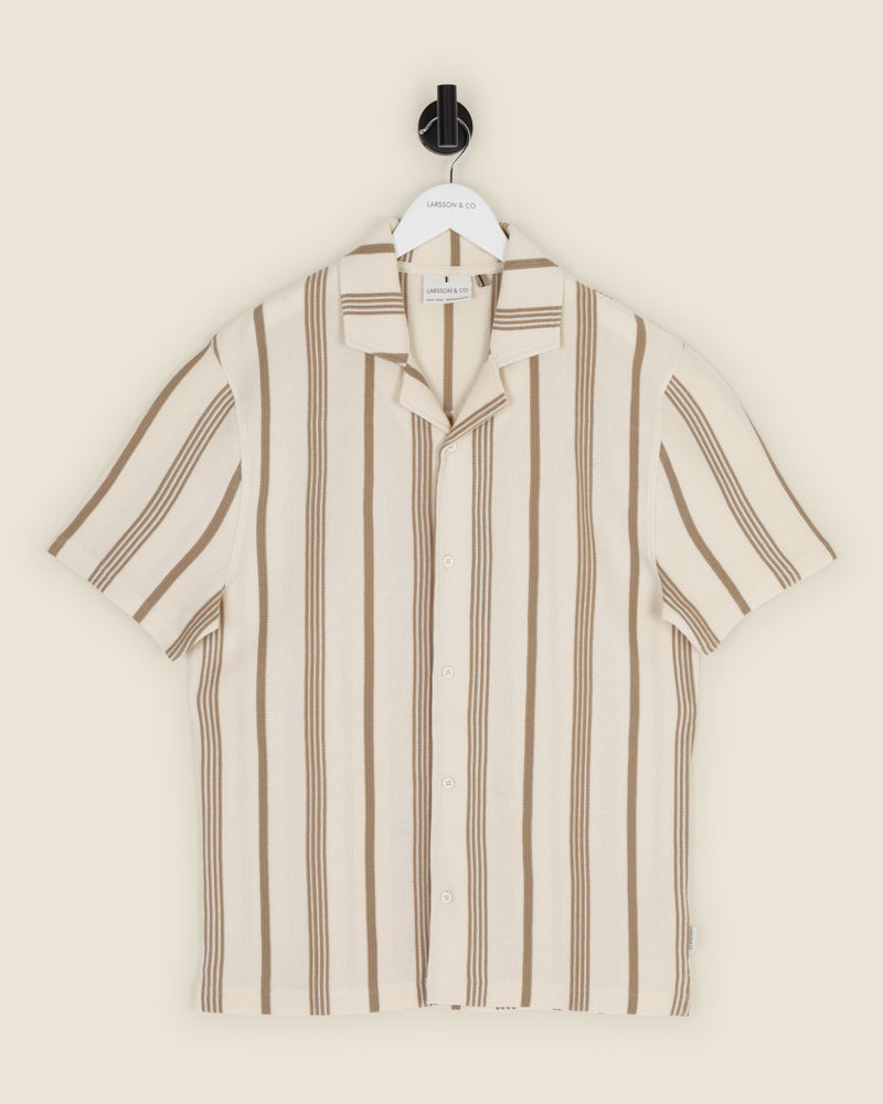 Hannes - Waffle Stripe Short Sleeve Shirt