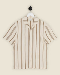 Hannes - Waffle Stripe Short Sleeve Shirt