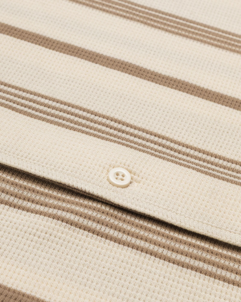 Hannes - Waffle Stripe Short Sleeve Shirt