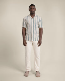 Hannes - Waffle Stripe Short Sleeve Shirt