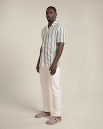 Hannes - Waffle Stripe Short Sleeve Shirt