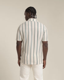 Hannes - Waffle Stripe Short Sleeve Shirt