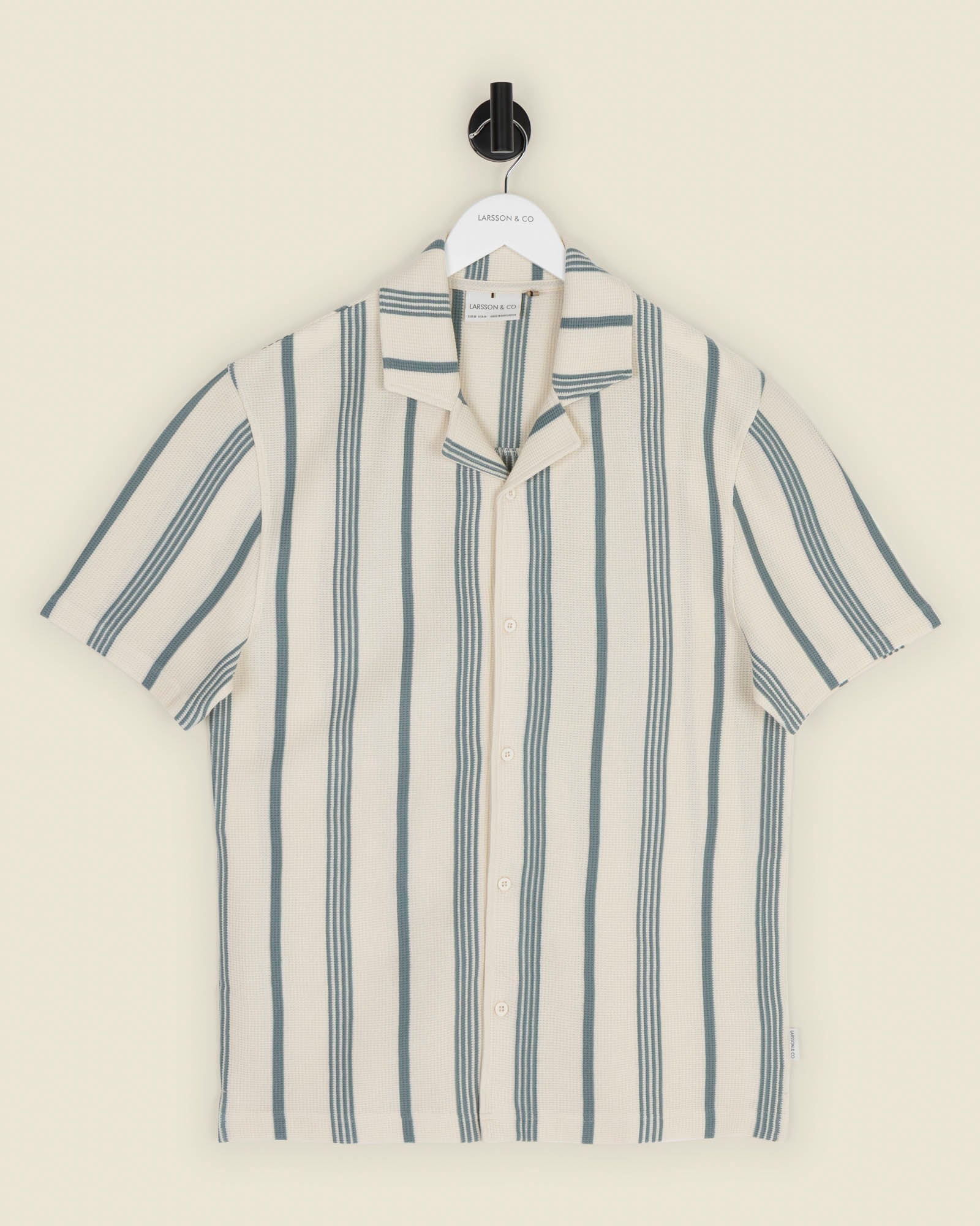 Hannes - Waffle Stripe Short Sleeve Shirt
