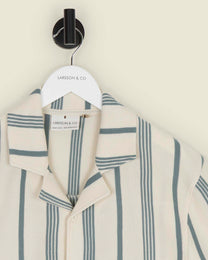 Hannes - Waffle Stripe Short Sleeve Shirt