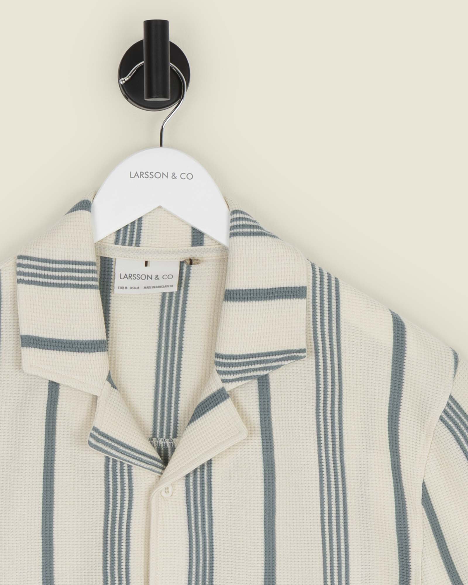 Hannes - Waffle Stripe Short Sleeve Shirt