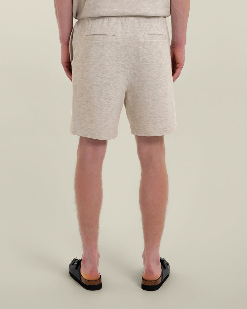 Sven – Soft-Touch Jersey Short Sleeve Shirt &amp; Short Set Grey Melange