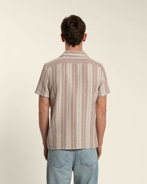 Textured Stripe Short Sleeve Shirt
