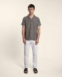 Twill Textured Short Sleeve Shirt