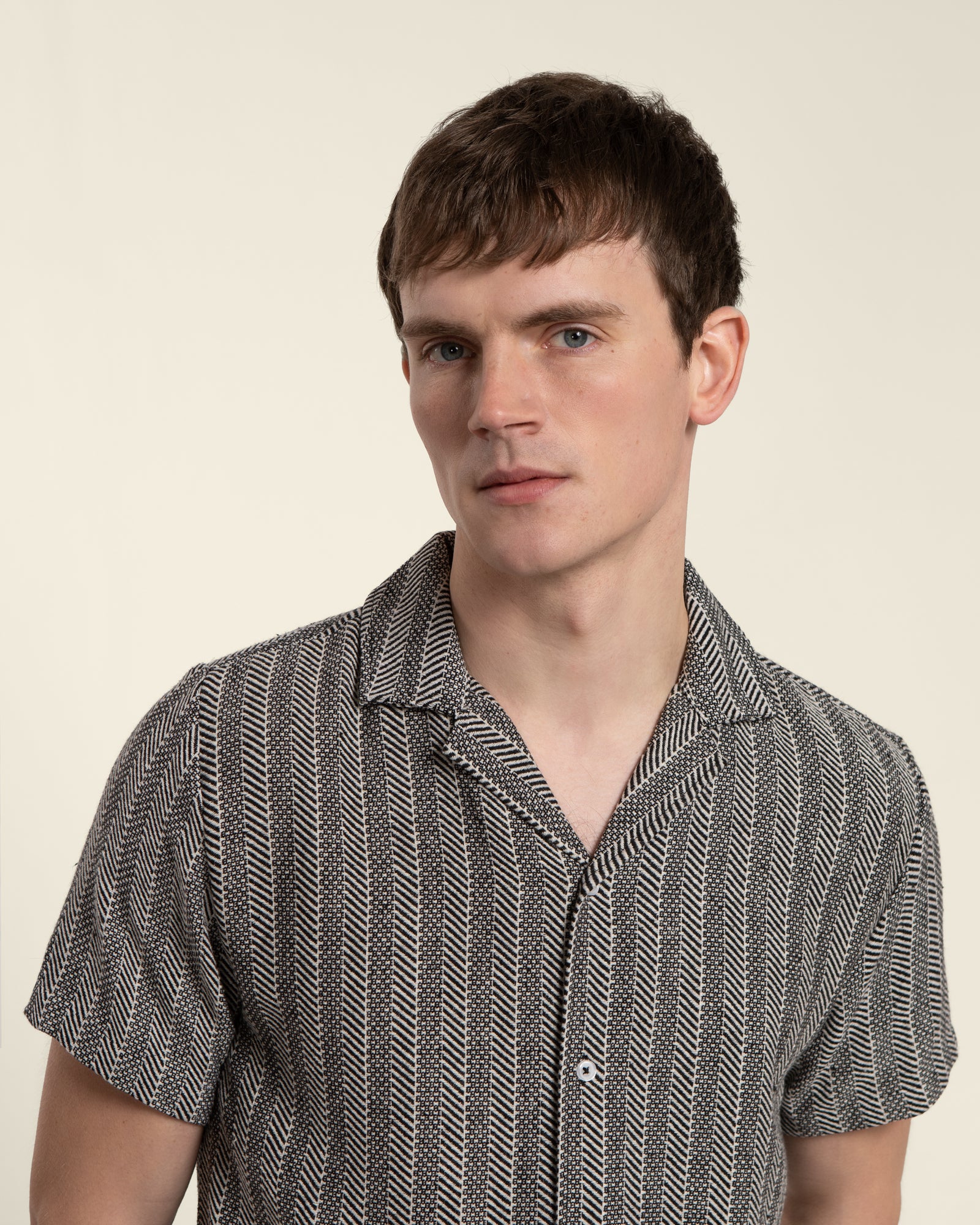 Twill Textured Short Sleeve Shirt