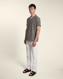 Twill Textured Short Sleeve Shirt