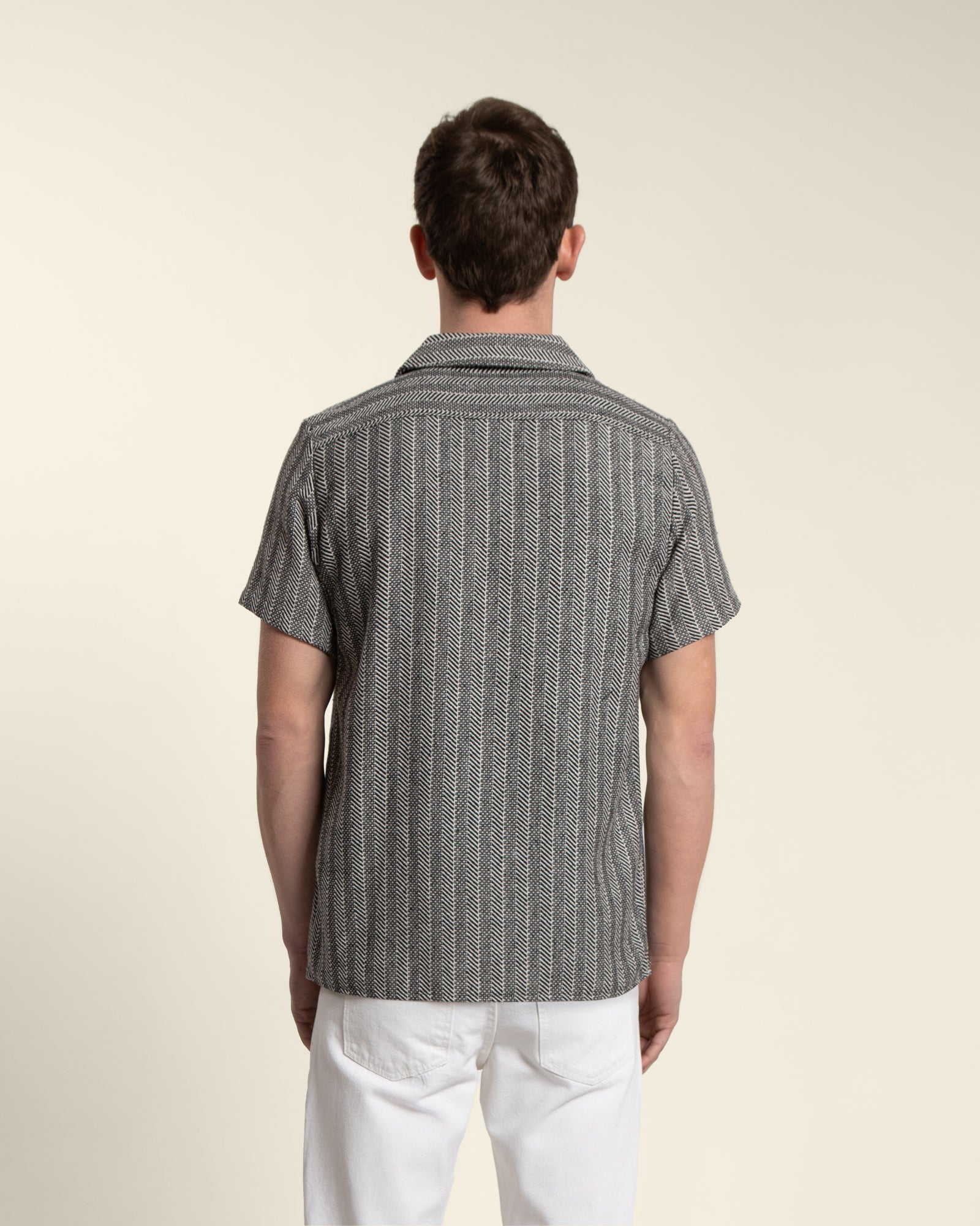 Twill Textured Short Sleeve Shirt
