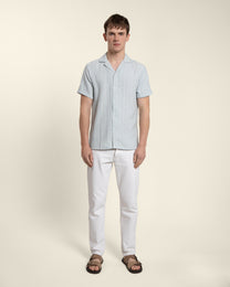 Twill Textured Short Sleeve Shirt