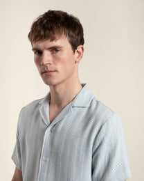 Twill Textured Short Sleeve Shirt