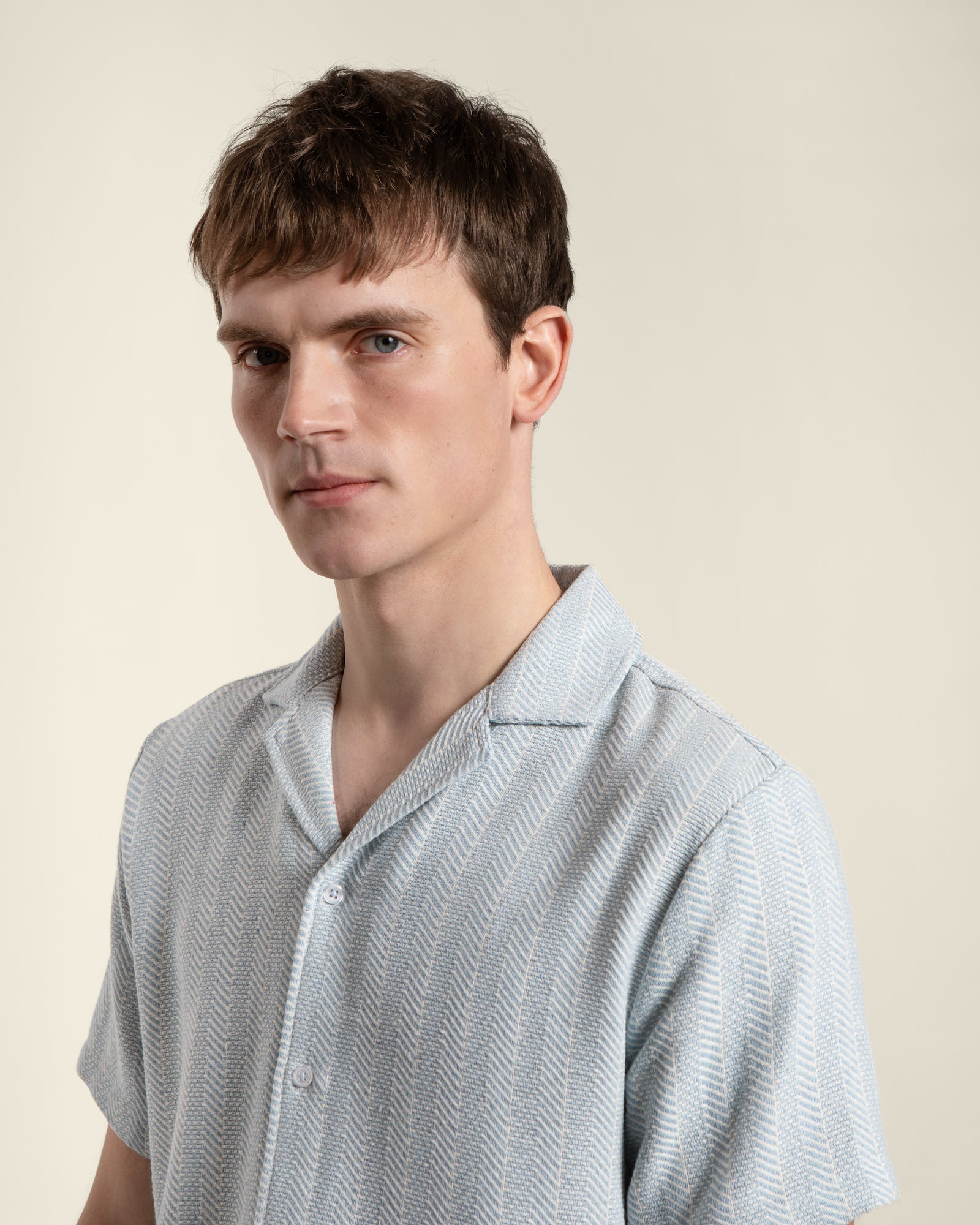 Twill Textured Short Sleeve Shirt
