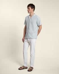 Twill Textured Short Sleeve Shirt