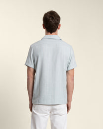 Twill Textured Short Sleeve Shirt