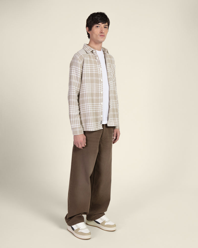 Stone Check Overshirt