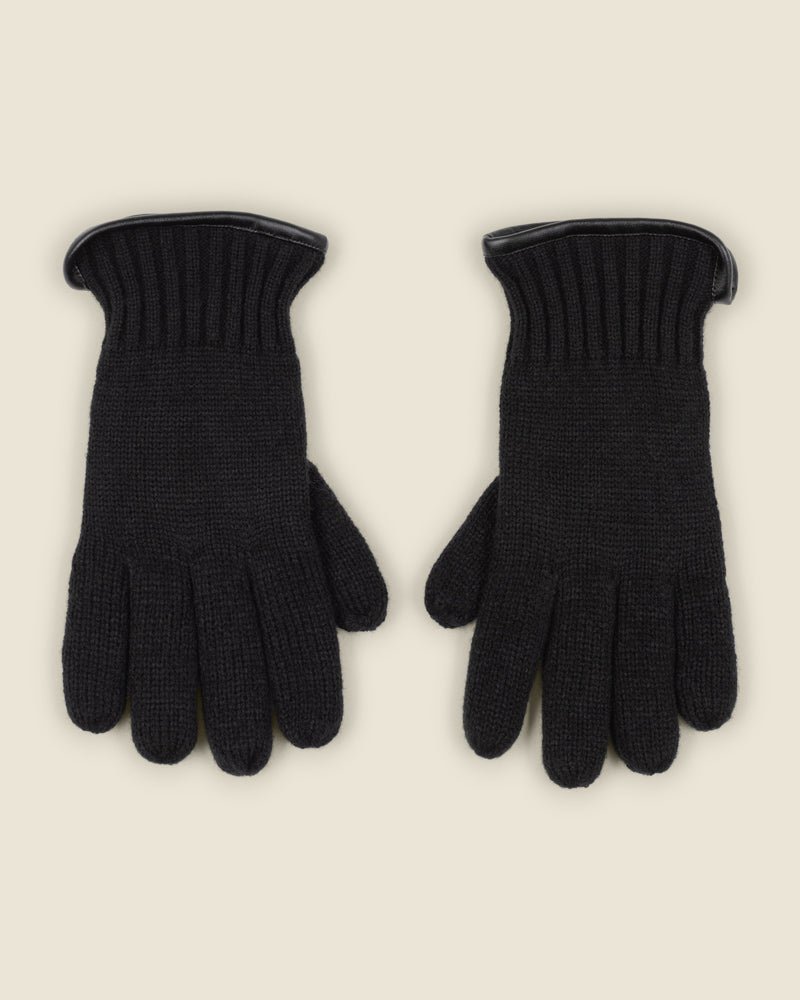 Knitted Gloves With Fleece Lining