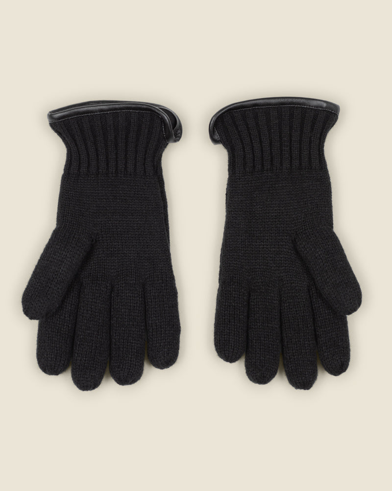 Knitted Gloves With Fleece Lining
