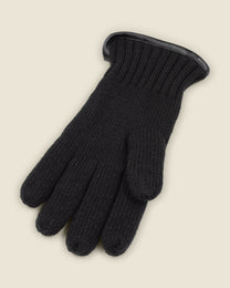 Knitted Gloves With Fleece Lining