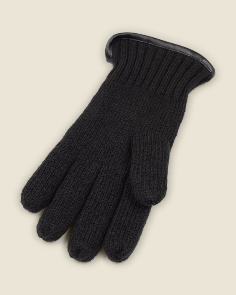 Knitted Gloves With Fleece Lining