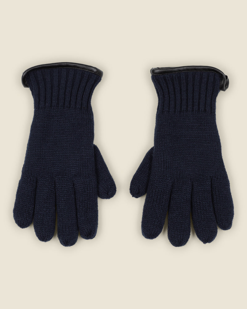 Knitted Gloves With Fleece Lining
