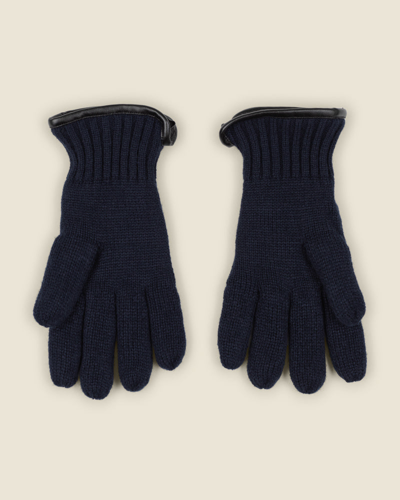 Knitted Gloves With Fleece Lining