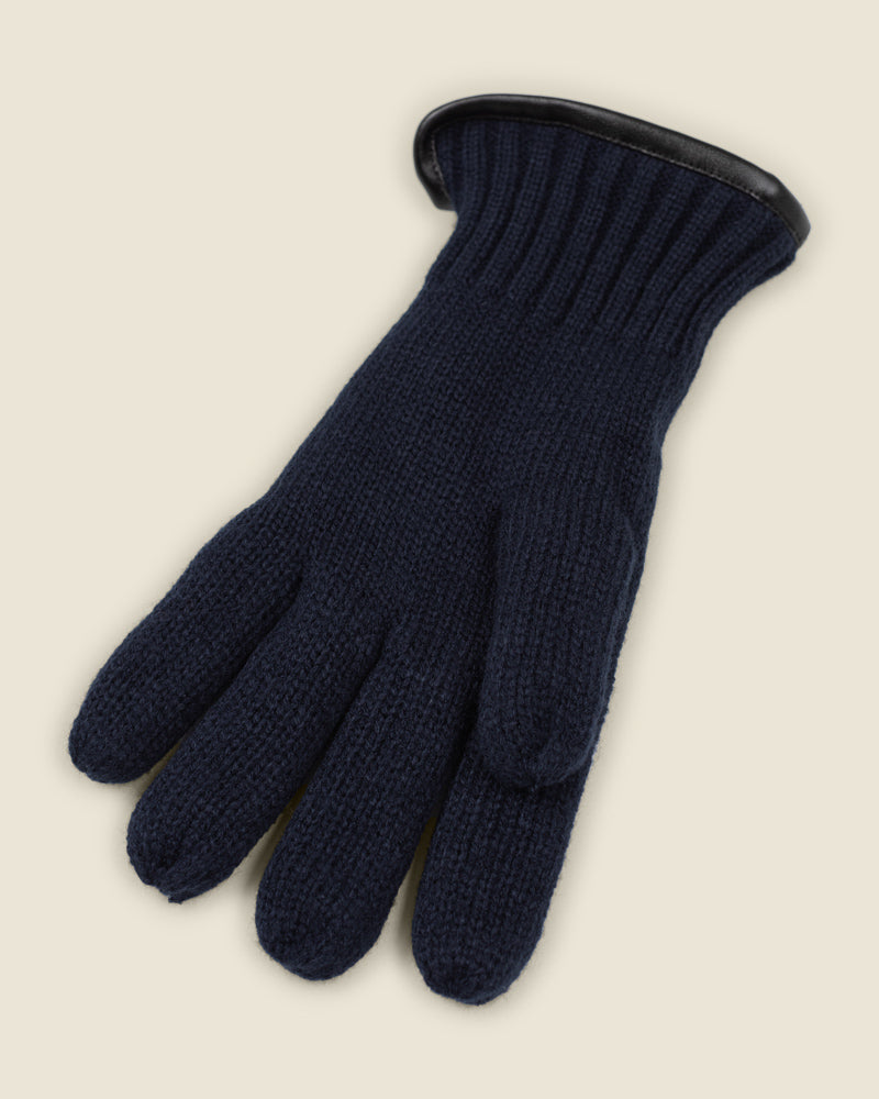 Knitted Gloves With Fleece Lining