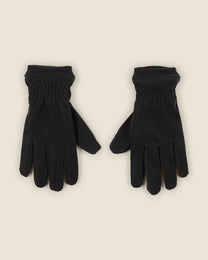 Black Touchscreen Gloves With Fleece Lining