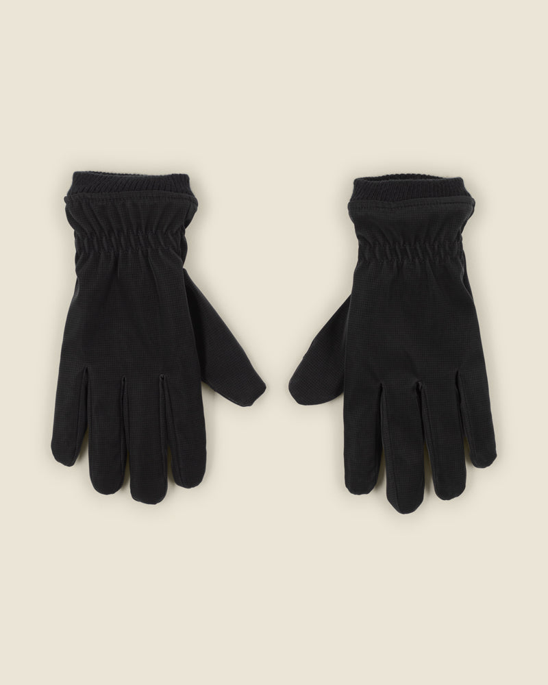 Black Touchscreen Gloves With Fleece Lining
