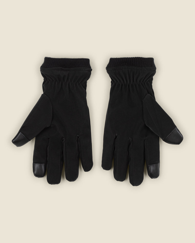 Black Touchscreen Gloves With Fleece Lining