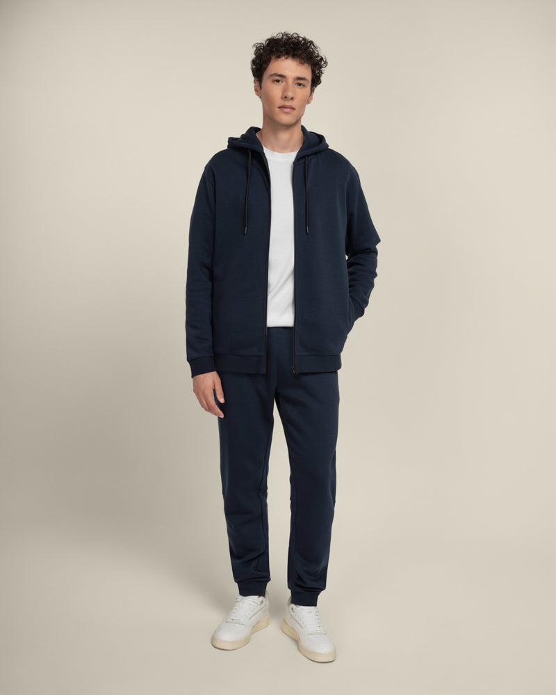 Larsson &amp; Co Men’s Faaborg Zip-Through Hoodie &amp; Zipped Pocket Panel Jogger Set