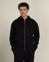 Larsson &amp; Co Men’s Jelling Heavyweight Zip-Through Hoodie &amp; Wide Leg Jogger Set