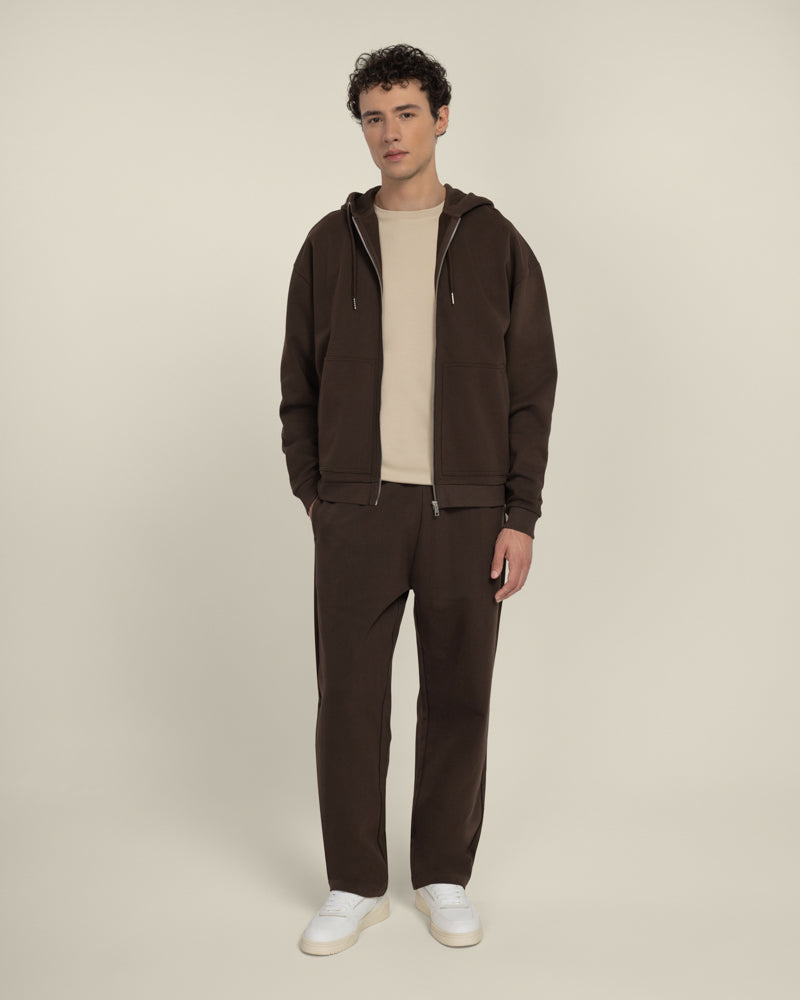 Larsson &amp; Co Men’s Jelling Heavyweight Zip-Through Hoodie &amp; Wide Leg Jogger Set