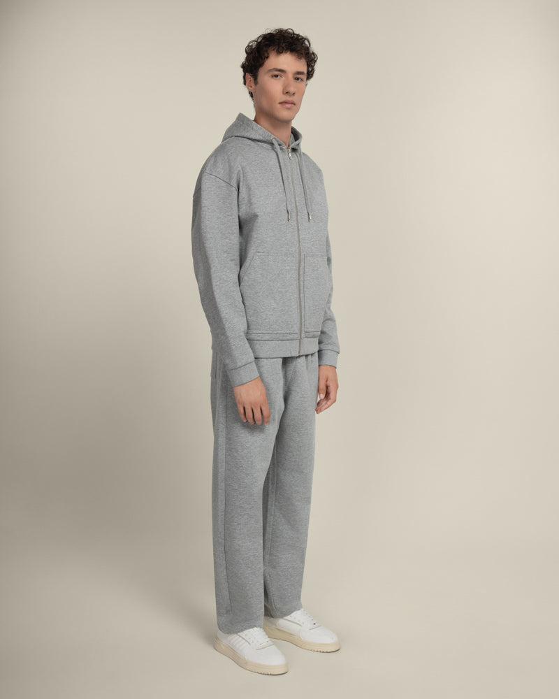 Jelling  –  Heavyweight Zip-Through Hoodie &amp; Wide Leg Jogger Set
