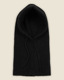 Vittis - Drawstring Knitted Hood