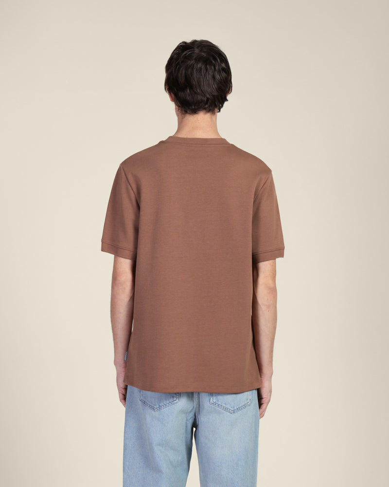 Heavy T-Shirt With Ribbed Details