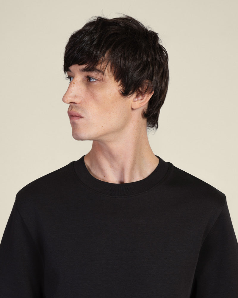 Heavy T-Shirt With Ribbed Details