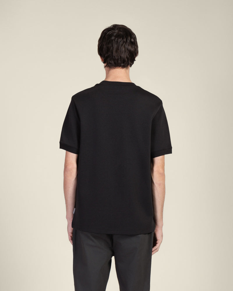 Heavy T-Shirt With Ribbed Details