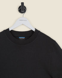 Heavy T-Shirt With Ribbed Details
