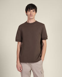 Heavy T-Shirt With Ribbed Details
