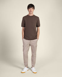 Heavy T-Shirt With Ribbed Details