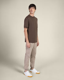 Heavy T-Shirt With Ribbed Details