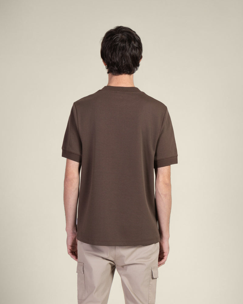 Heavy T-Shirt With Ribbed Details