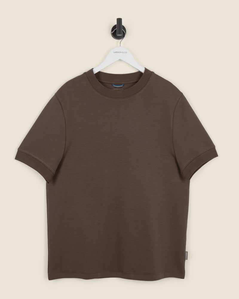 Heavy T-Shirt With Ribbed Details